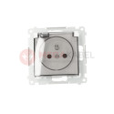 Simon54 Single plug socket IP44 - flap DGZ1BZ.01/11A white