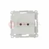 Simon54 Sub-single plug socket DG1Z.01/11 white