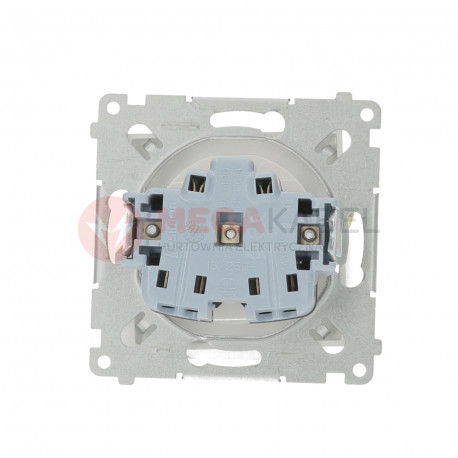 Simon54 Sub-single plug socket DG1Z.01/11 white