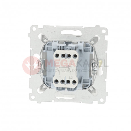 Simon54 Cross-over switch DW7.01/11 white