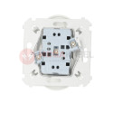 Simon54 Groundless double plug socket DG2MZ.01/11 white