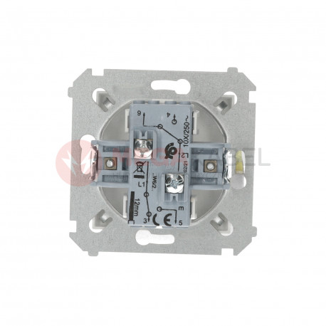 Simon54 DW6/2.01/11 double two-way switch white