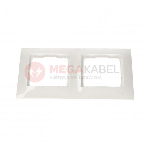 Simon54 2gang frame DR2/11 white