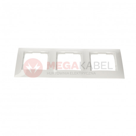 Simon54 DR3/11 3gang frame white