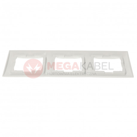 Simon54 DR3/11 3gang frame white