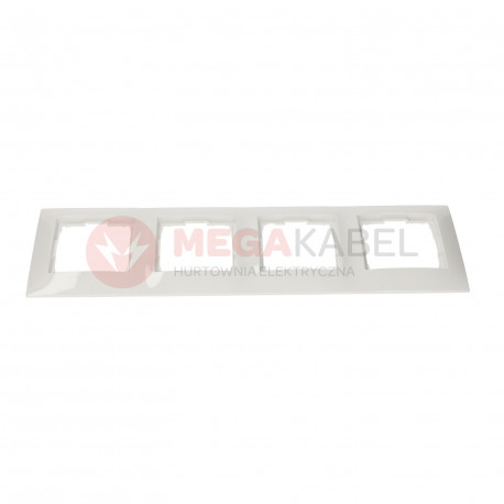 Simon54 4gang frame DR4/11 white