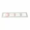 Simon54 4gang frame DR4/11 white