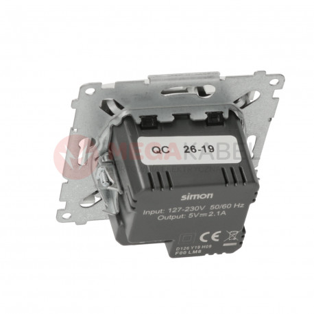 Simon54 Ładowarka USBx2 DC5V DC2USB.01/11 biały  SIMON