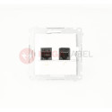 Simon54 RJ45 computer + RJ12 telephone socket D5T.01/11 white