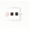 Simon54 RJ45 computer + RJ12 telephone socket D5T.01/11 white