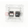 Simon54 RJ45 computer + RJ12 telephone socket D5T.01/11 white