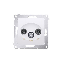 Simon54 R-TV-SAT antenna terminal socket DASK.01/11 white