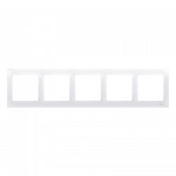 Simon54 DR5/11 5gang frame white