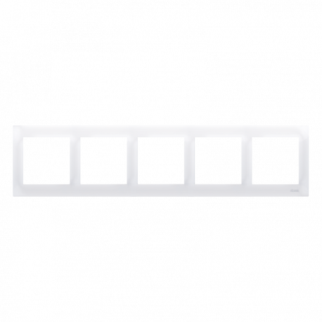 Simon54 DR5/11 5gang frame white