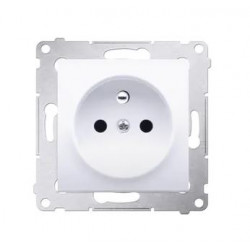 Simon54 Single grounded plug socket DGZ1Z.01/11 white