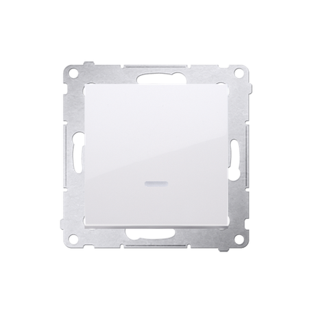 Simon54 Single-pole switch with LED backlight DW1L.01/11 white