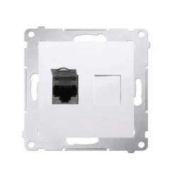 Simon54 Single RJ45 computer socket category 6 D61.01/11 white