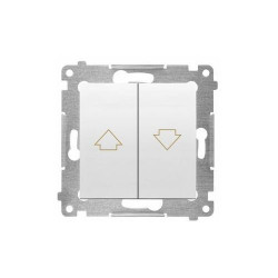 Simon54 Shutter switch DZP1.01/11 white