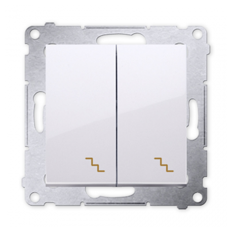 Simon54 DW6/2.01/11 double two-way switch white