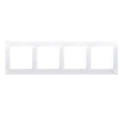 Simon54 4gang frame DR4/11 white