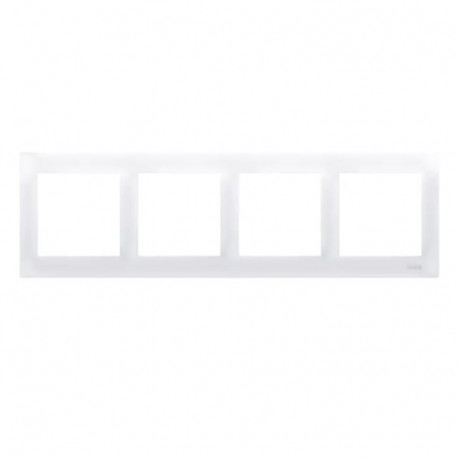 Simon54 4gang frame DR4/11 white