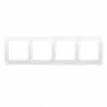 Simon54 4gang frame DR4/11 white