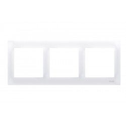 Simon54 DR3/11 3gang frame white
