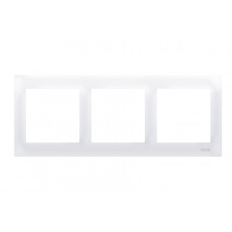 Simon54 DR3/11 3gang frame white