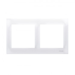 Simon54 2gang frame DR2/11 white
