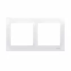 Simon54 2gang frame DR2/11 white