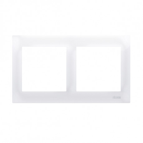 Simon54 2gang frame DR2/11 white