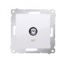 Simon54 F-type antenna single socket DASF1.01/11 white