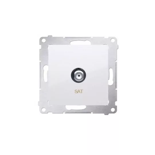 Simon54 F-type antenna single socket DASF1.01/11 white