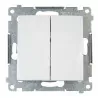 Simon54 double NO pushbutton DP2.01/11 white
