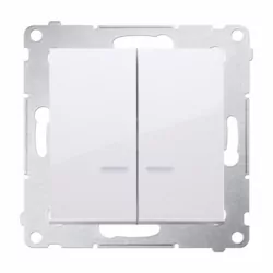 Simon54 Łącznik świecznikowy z podświetleniem LED DW5BL.01/11 biały