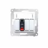 Simon54 1gang speaker socket with description field DGL31.01/11 white