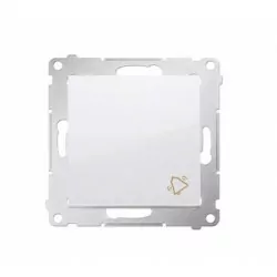 Simon54 "bell" pushbutton DD1.01/11 white