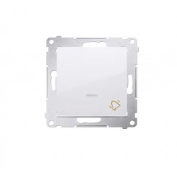 Simon54 "bell" pushbutton with LED backlight DD1L.01/11 white