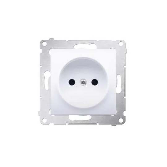 Simon54 Sub-single plug socket DG1Z.01/11 white