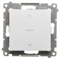 Simon54 Łącznik żaluzjowy pojedynczy trójpozycyjny (1-0-2) DZW1K.01/11 biały