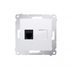 Simon54 Single RJ12 telephone socket DT1.01/11 white