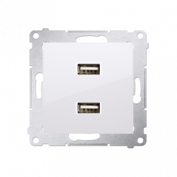 Simon54 USB chargerx2 DC5V DC2USB.01/11 white SIMON