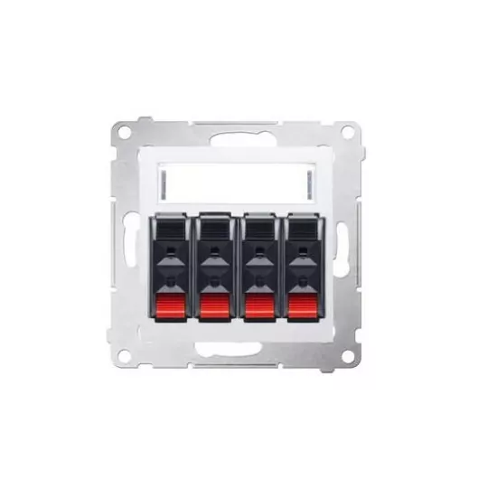 Simon54 4 way speaker socket DGL34.01/11 white SIMON