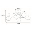 Lampa sufitowa K-JSL-6056/5 E14 5x60W Kaja