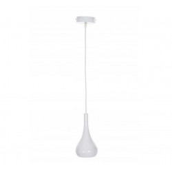 CORRADO D chandelier pendant single metal white E27 40W