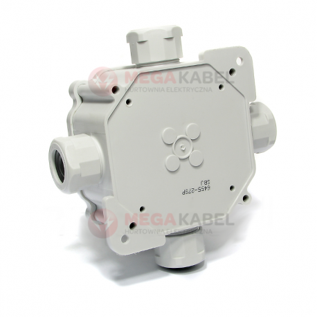 Hermetic box IP67 PG16 (5x4) A.0035 white