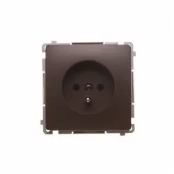 Simon Basic gniazdo pojed. z/u BMGZ1.01/47 brązowy