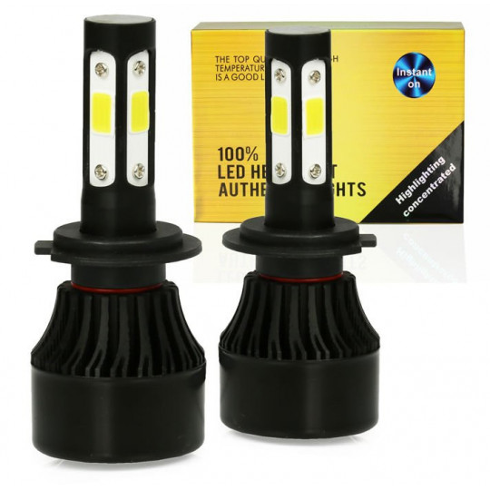 H4 S4 COB 80W LED bulb set 16000 lm 6000K INTERLOOK