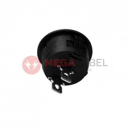 Wyłącznik kołyskowy okrągły R13 czarny ORNO