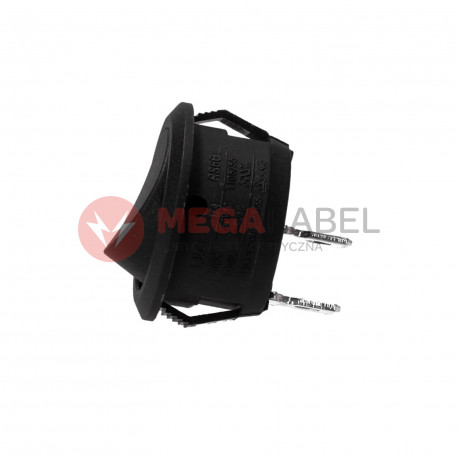 Wyłącznik kołyskowy okrągły R13 czarny ORNO